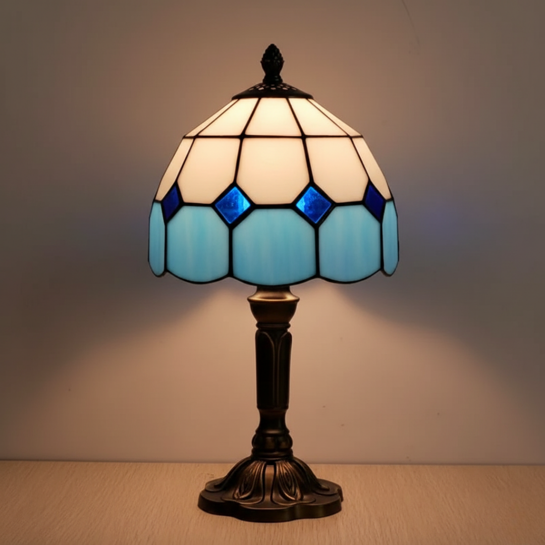 Mia Ottawa - Mediterranean Stained Glass Lamp