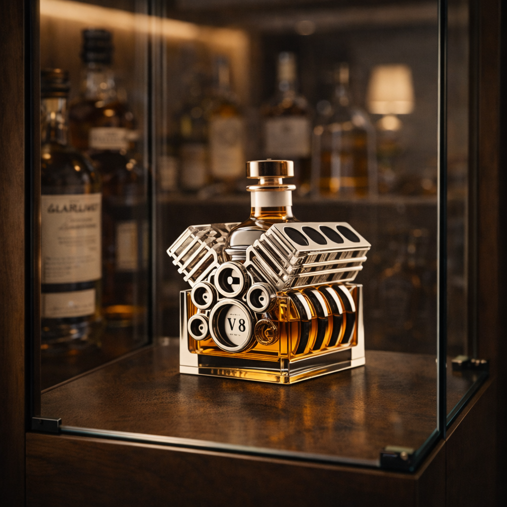 Mia Ottawa - Motor-Inspired Whisky Flask