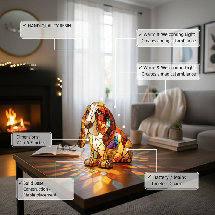 Mia Ottawa - Geometric Canine LED Lamp