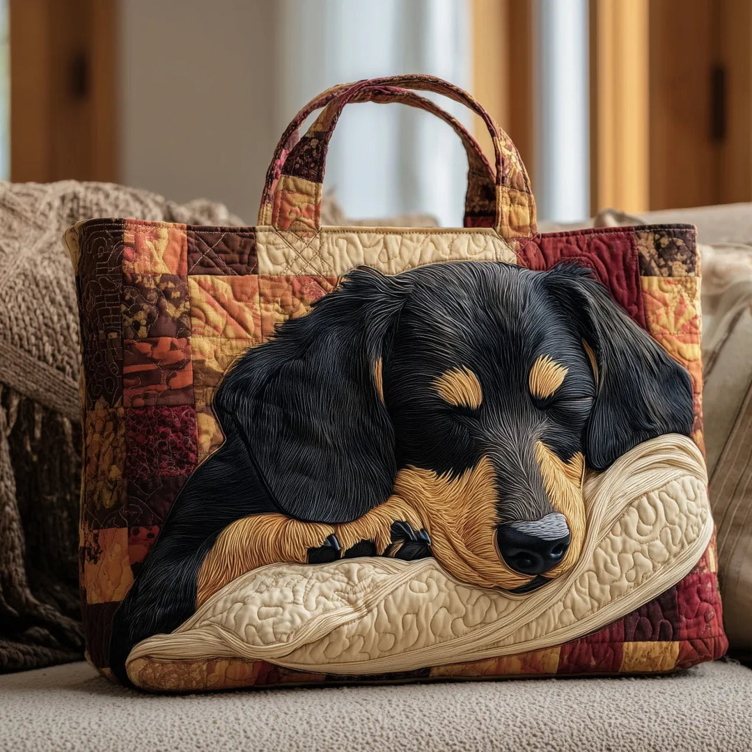 Mia Ottawa - Padded Dachshund Tote Bag
