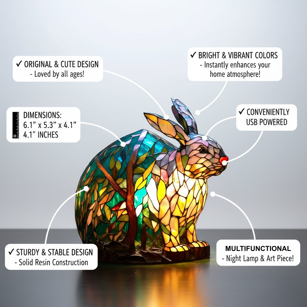 Mia Ottawa - Vibrant Hare Lamp