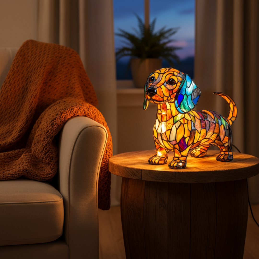 Mia Ottawa - Artistic Dachshund Lamp