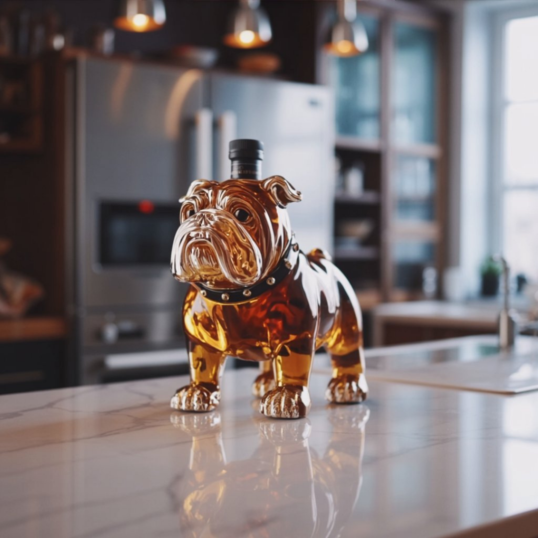 Mia Ottawa - Bulldog Whisky Flask