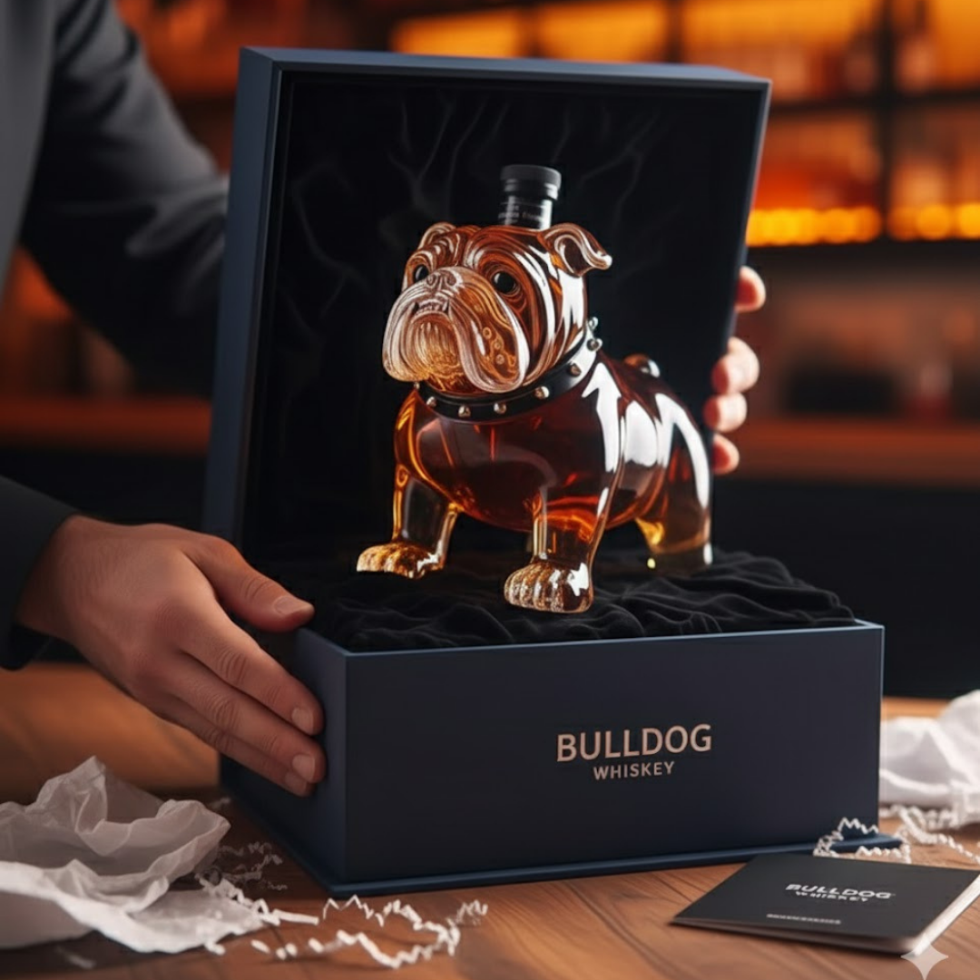 Mia Ottawa - Bulldog Whisky Flask