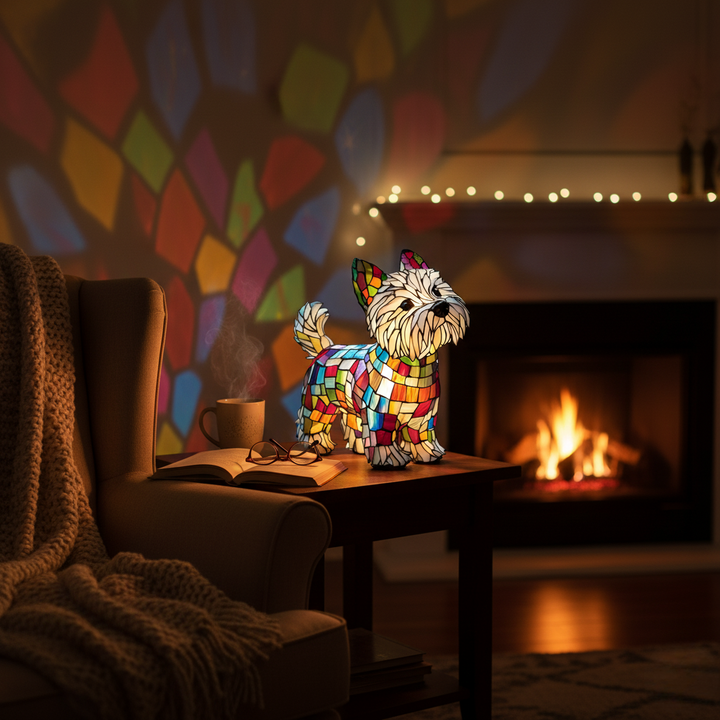 Mia Ottawa - Geometric Canine Figurine Lamp