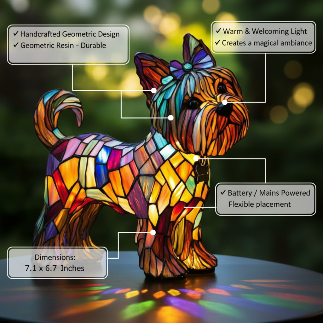 Mia Ottawa - Artistic LED Dog Figurine