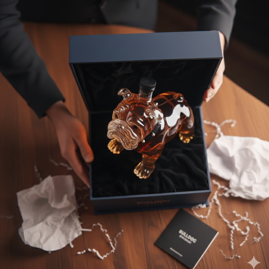 Mia Ottawa - Bulldog Whisky Flask