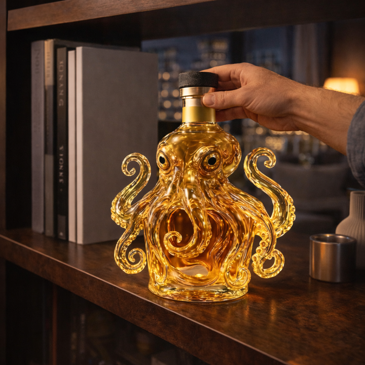 Mia Ottawa - Octopus Design Whisky Bottle