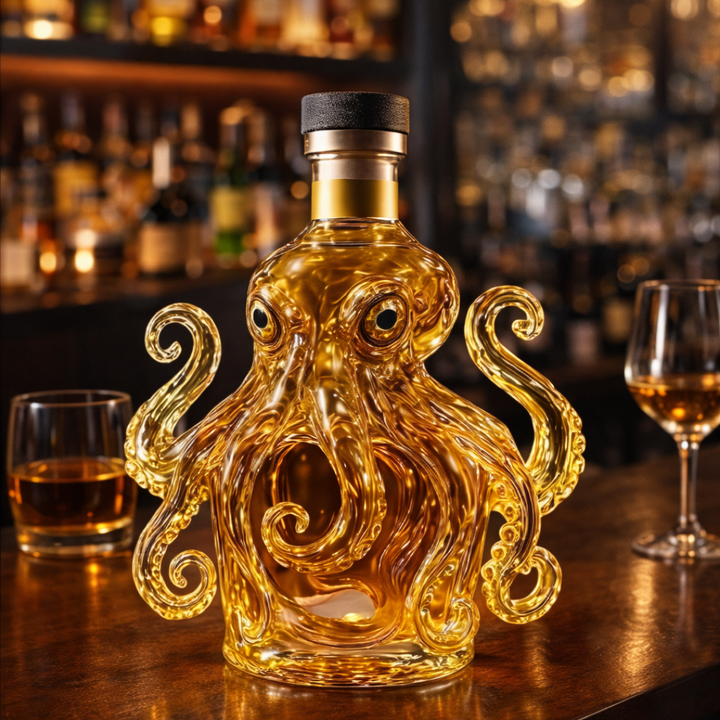 Mia Ottawa - Octopus Design Whisky Bottle