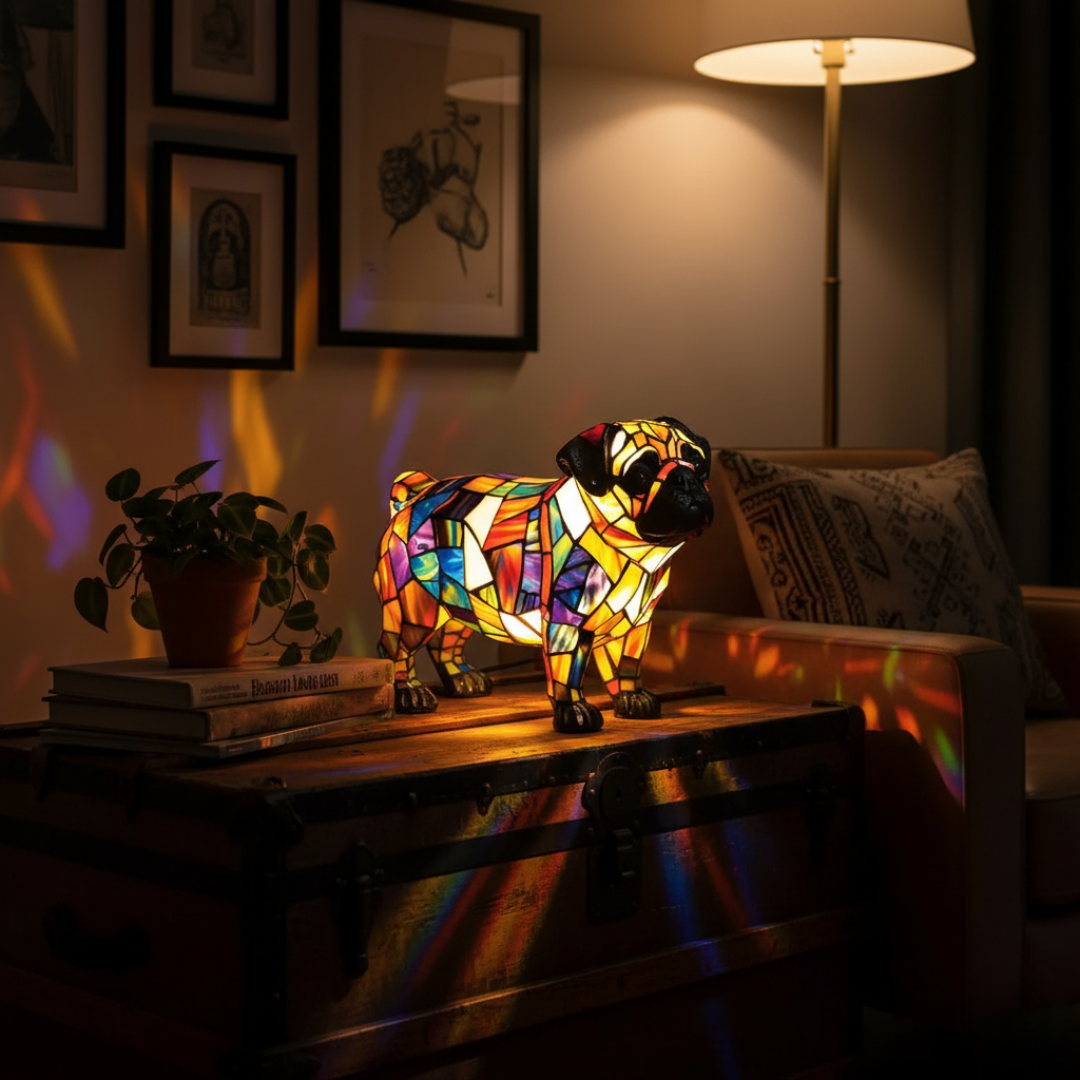 Mia Ottawa - Artistic Pug Lamp