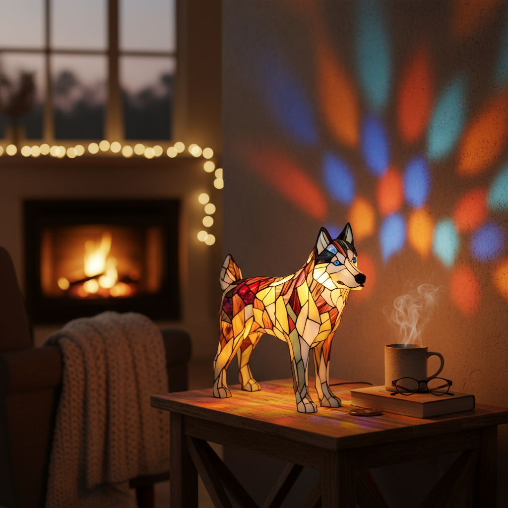 Mia Ottawa - Nala Stained Glass Lamp