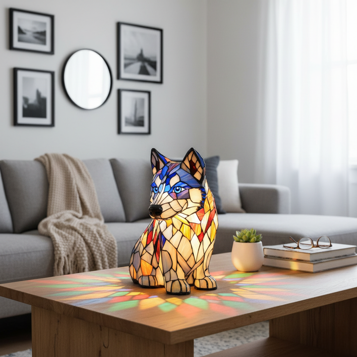 Mia Ottawa - Geometric Husky Lamp