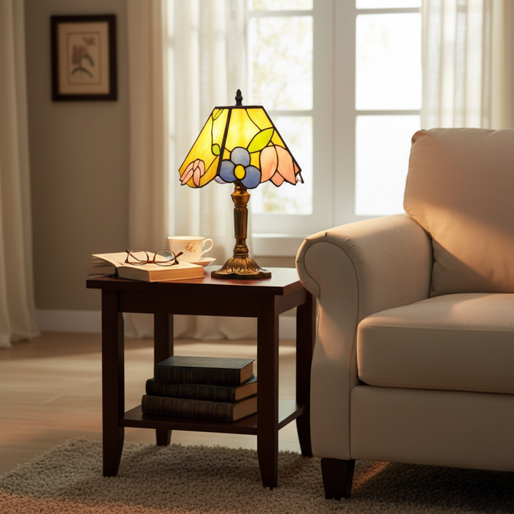 Mia Ottawa - Mediterranean Stained Glass Lamp