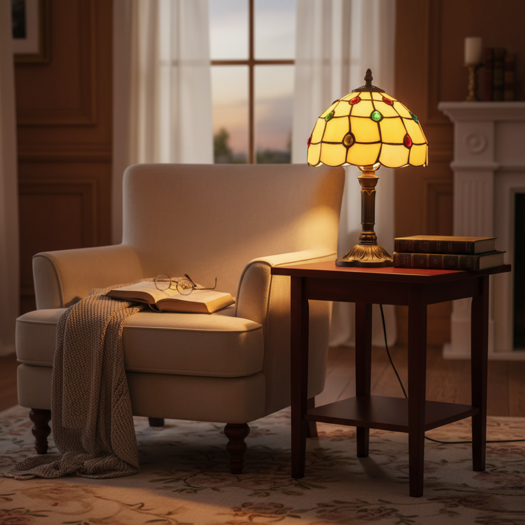 Mia Ottawa - Elegant Stained Glass Lamp