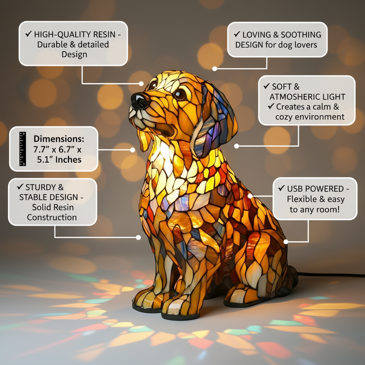 Mia Ottawa - Golden Retriever Lamp