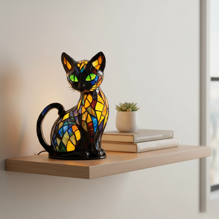 Mia Ottawa - Artistic Cat Figurine Lamp
