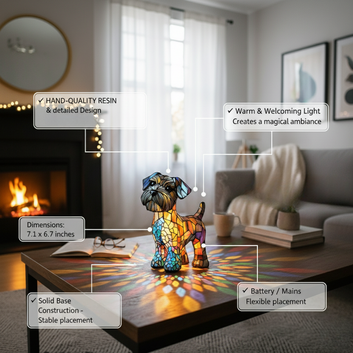 Mia Ottawa - Artistic Terrier LED Lamp