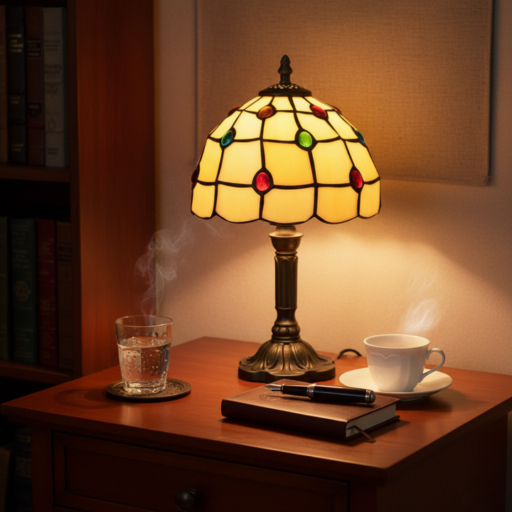 Mia Ottawa - Elegant Stained Glass Lamp