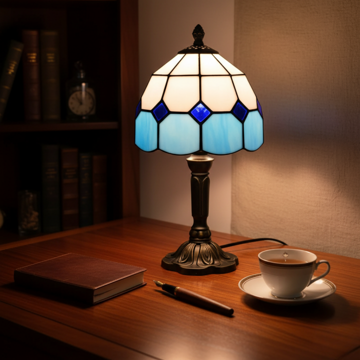 Mia Ottawa - Mediterranean Stained Glass Lamp