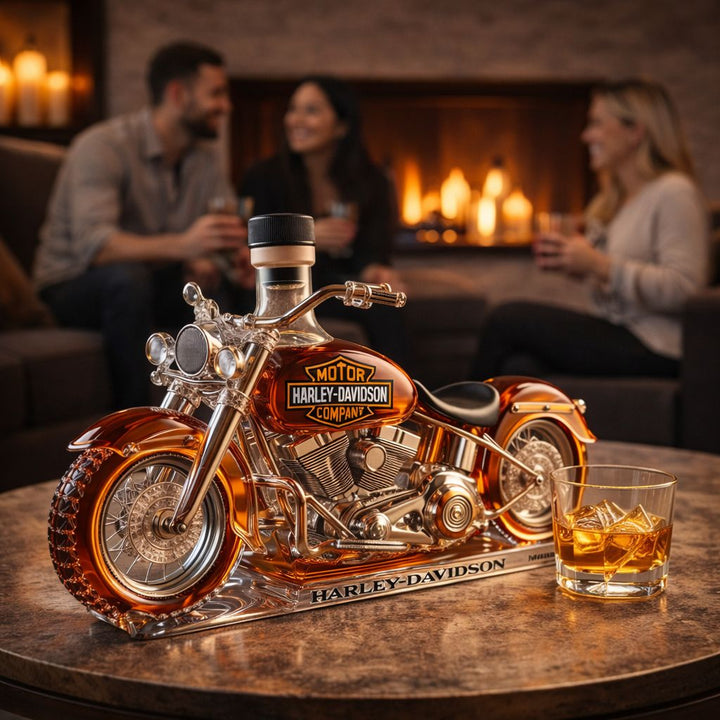Mia Ottawa - Motorcycle-Shaped Whiskey Collectible Bottle