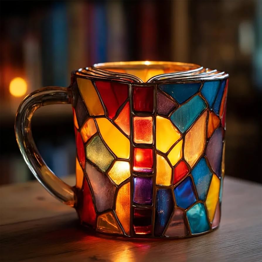 Mia Ottawa - 3D Stained Glass Book Mug