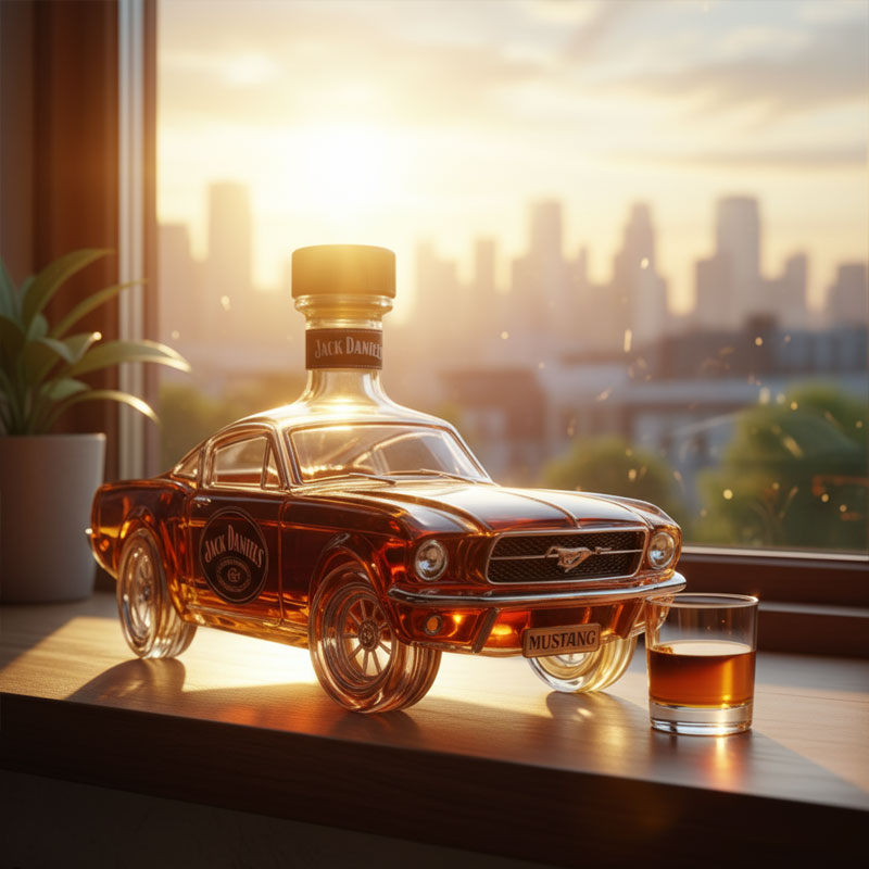 Mia Ottawa - Mustang Whisky Flask