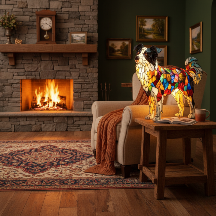 Mia Ottawa - Artistic Dog Figurine Lamp