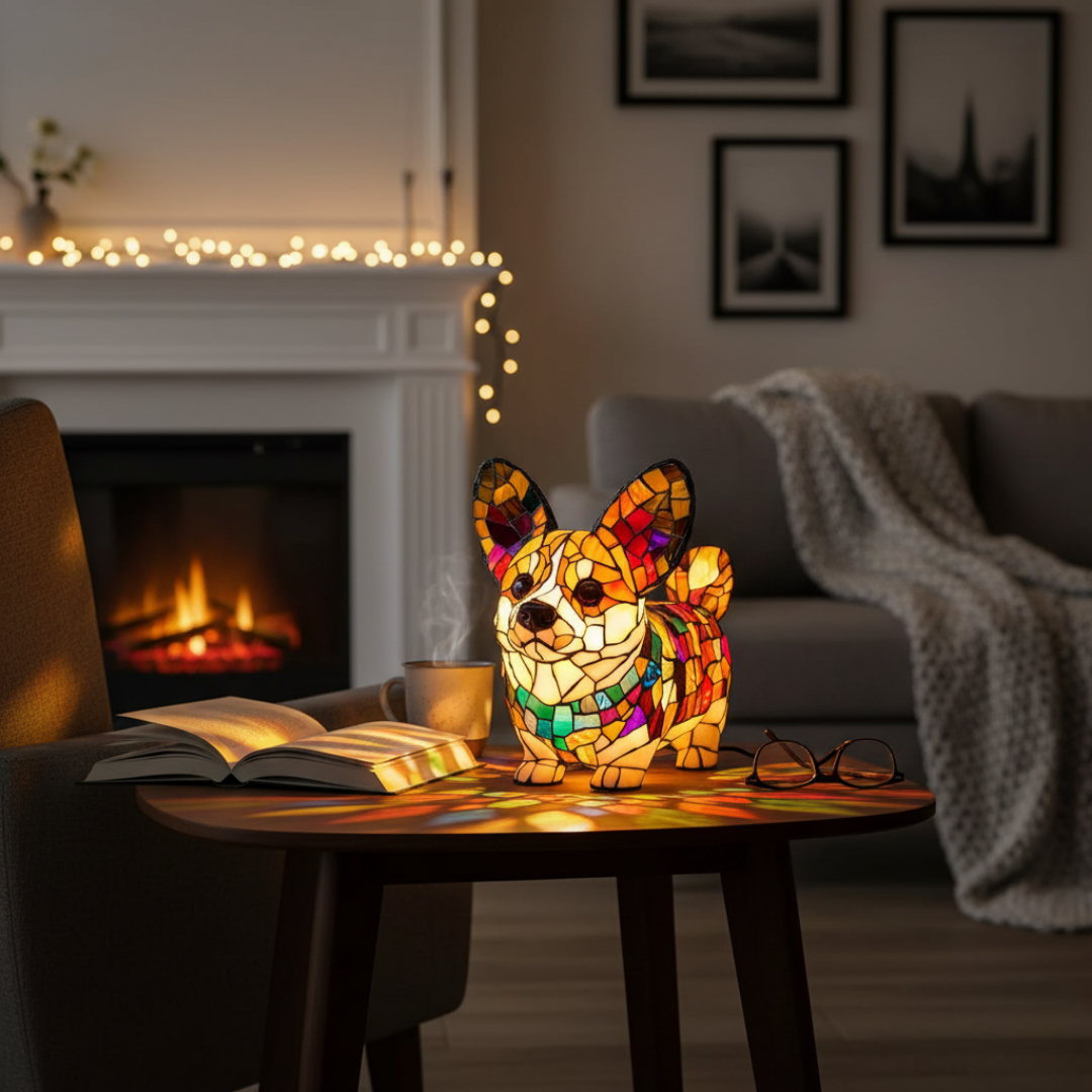Mia Ottawa - Artistic Corgi Lamp