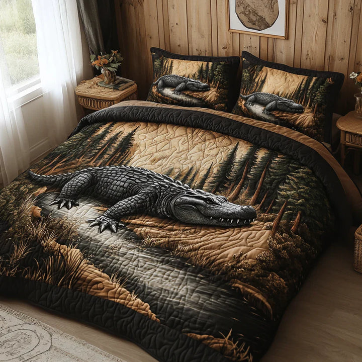 Mia Ottawa - 3-Piece Quilted Bedding Set with Animal Motif