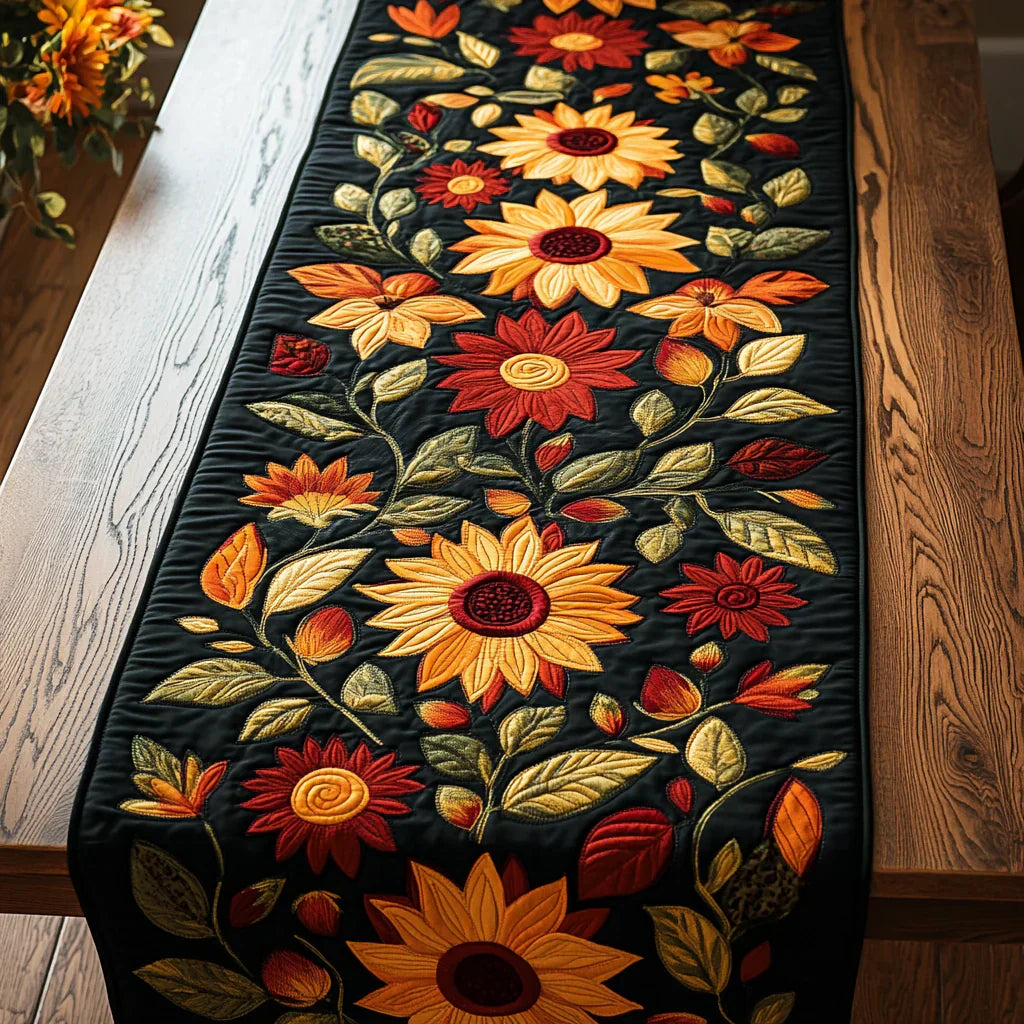 Mia Ottawa - Autumn Sunflower Quilted Table Runner