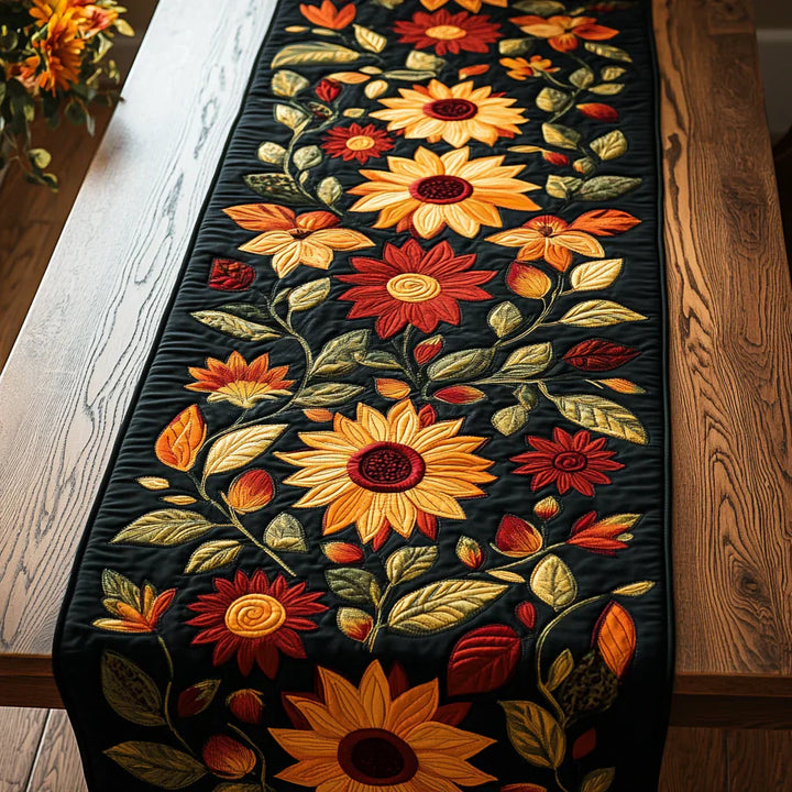 Mia Ottawa - Autumn Sunflower Quilted Table Runner