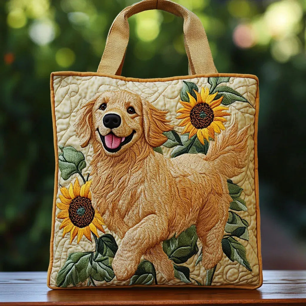 Mia Ottawa - Golden Retriever Padded Tote Bag
