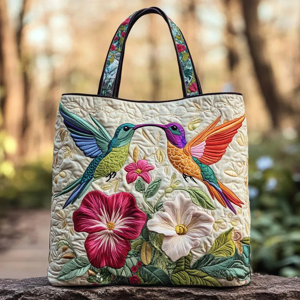 Mia Ottawa - Hummingbird Quilted Tote Bag