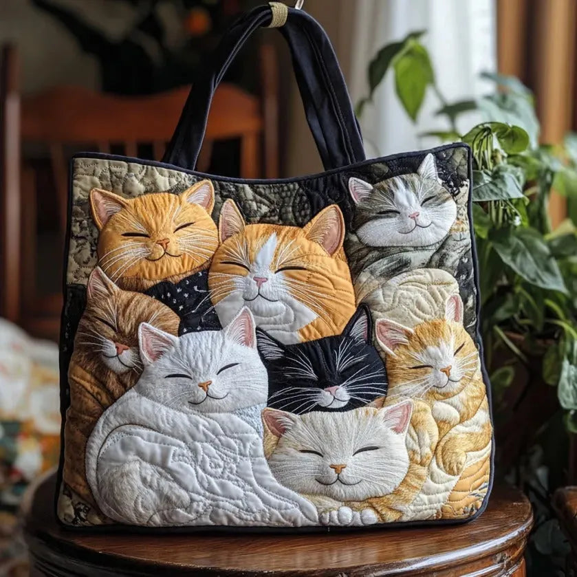 Mia Ottawa - Quilted Cat Tote Bag