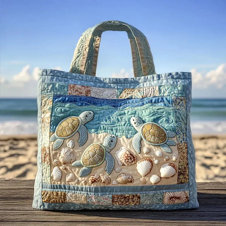 Mia Ottawa - Sea Turtle Quilted Tote Bag
