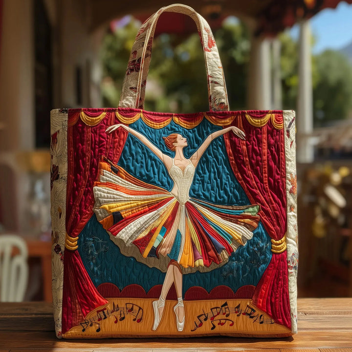 Mia Ottawa - Quilted Tote Bag with Ballerina Design