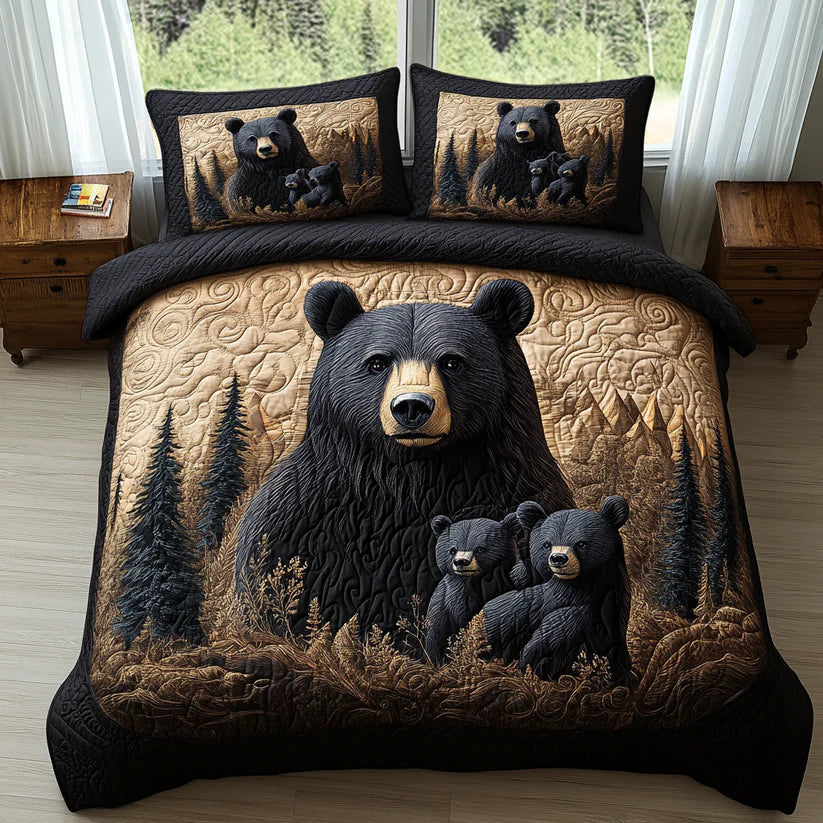 Mia Ottawa - 3-Piece Quilted Bedding Set with Animal Motif