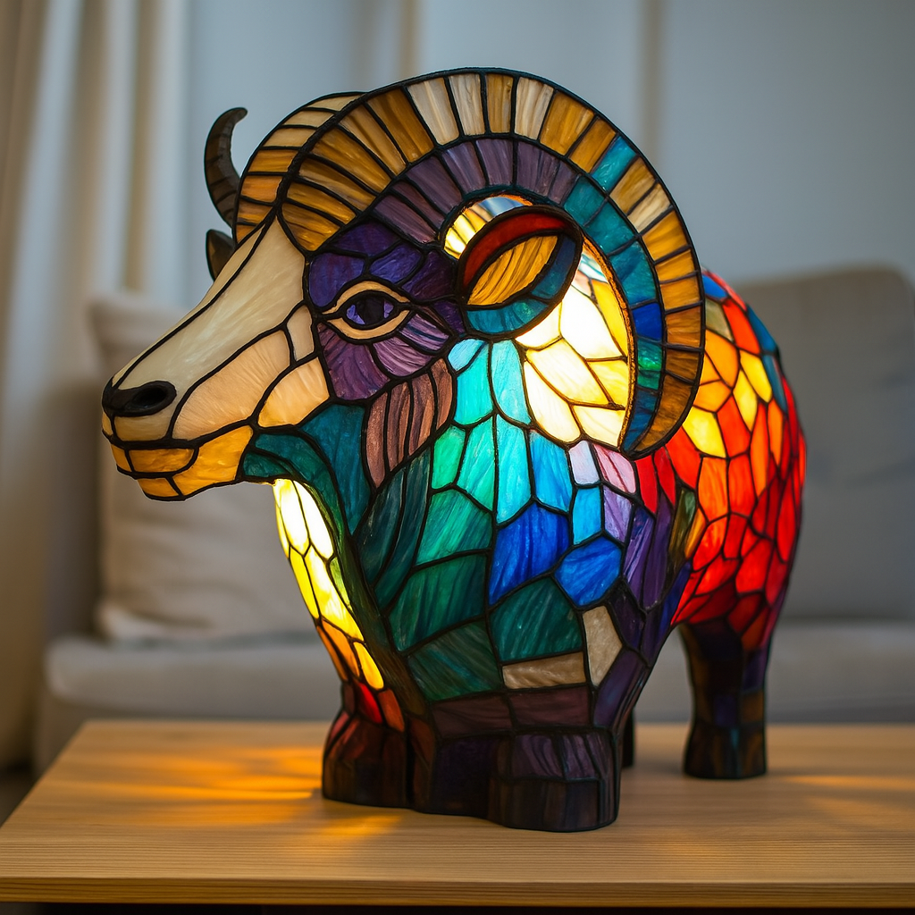 Mia Ottawa - Illuminated Stained Glass Lamp