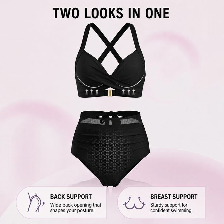 Luna 2-in-1 High-Waisted Tummy Control Bikini
