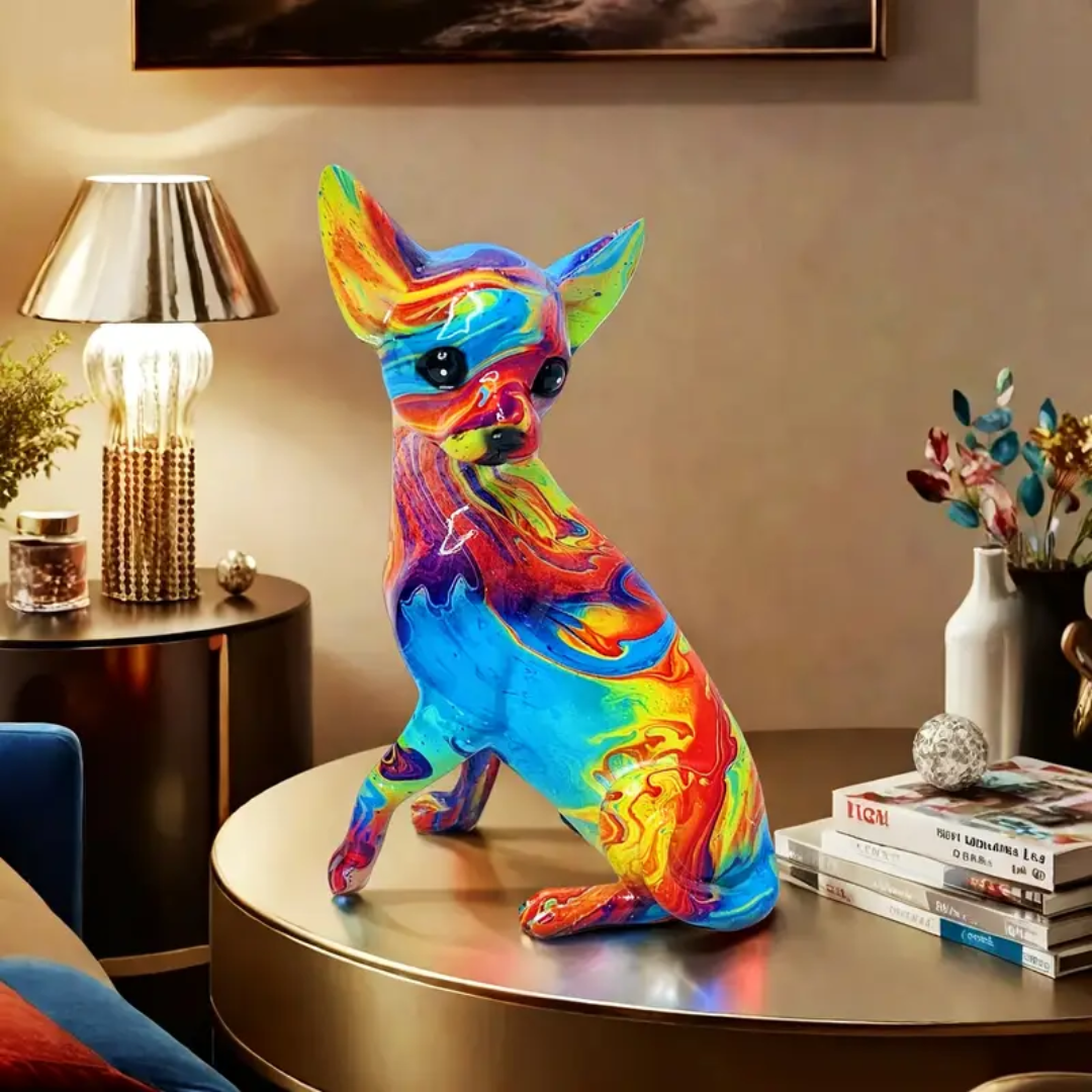 Mia Ottawa - Resin Chihuahua Lamp