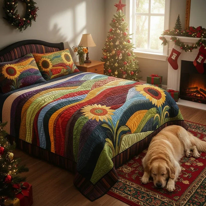 Mia Ottawa - Sunflower Paradise Quilted Bedding Set