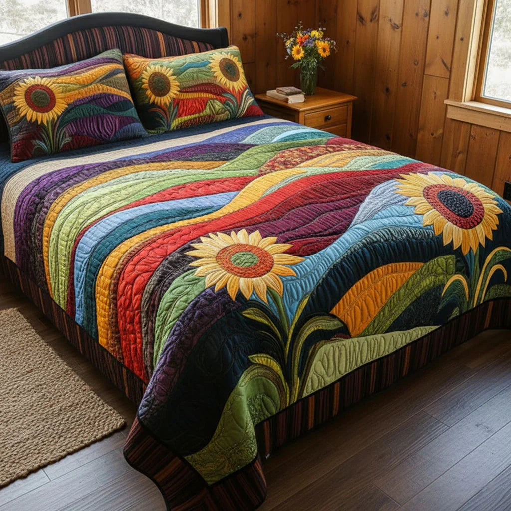 Mia Ottawa - Sunflower Paradise Quilted Bedding Set