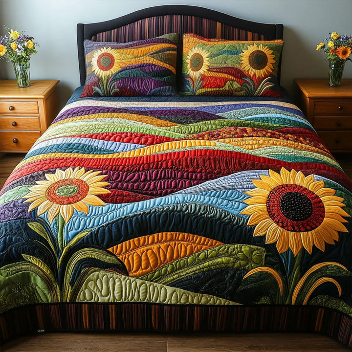 Mia Ottawa - Sunflower Paradise Quilted Bedding Set
