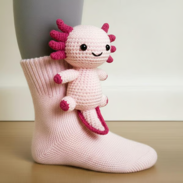 Mia Ottawa - Cozy Axolotl Socks