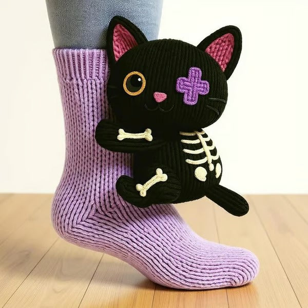 Mia Ottawa - Cat-Themed Socks