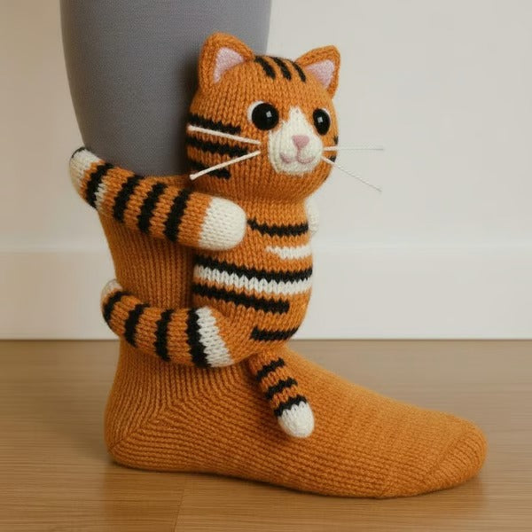 Mia Ottawa - Striped Cat Socks