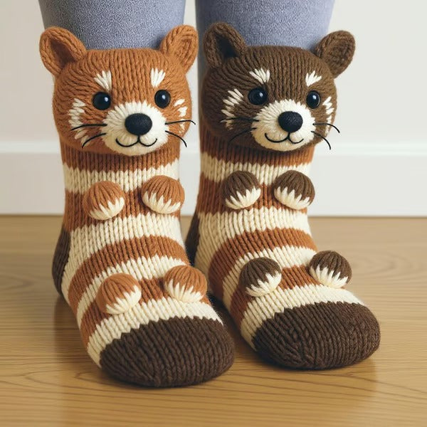 Mia Ottawa - Cozy Raccoon Socks