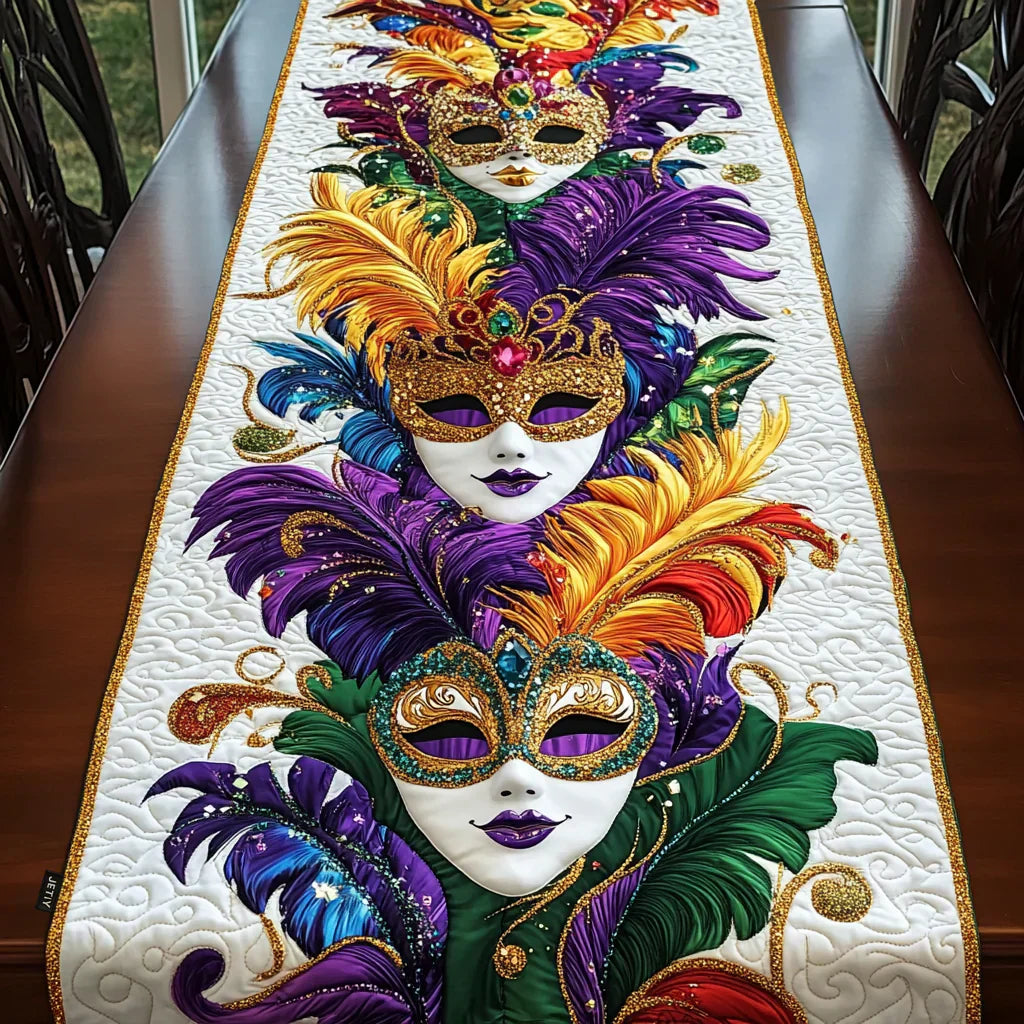 Mia Ottawa - Quilted Table Runner - Carnival Masks
