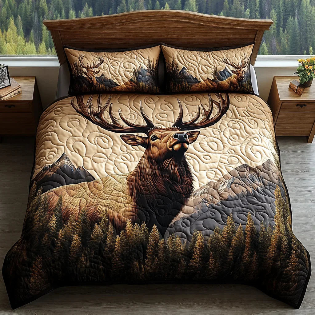 Mia Ottawa - 3-Piece Quilted Bedding Set with Animal Motif
