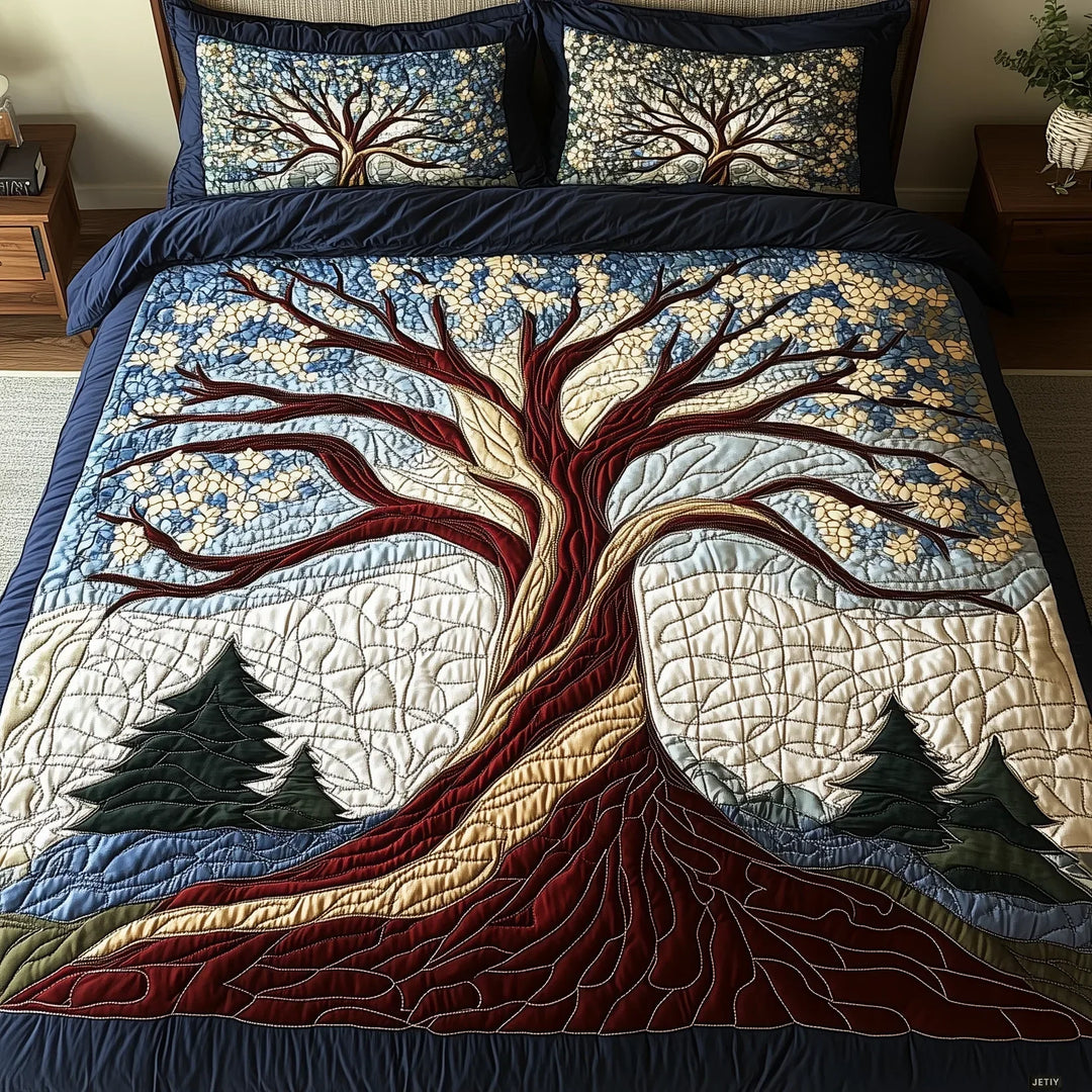 Mia Ottawa - Tranquil Tree Quilted Bedding Set
